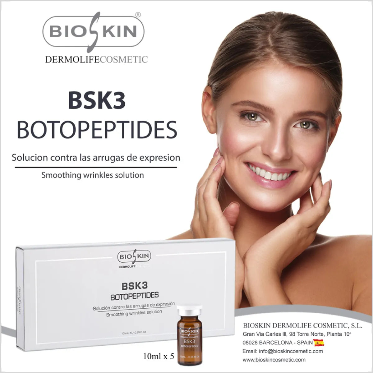 BSK3 BOTOPEPTIDES for Wrinkles Treatment with Peptides